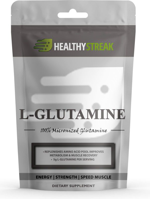 Healthy Streak Pure 100% L-Glutamine - Glutamine Advanced (OL99) Glutamine  (300 g, Unflavored)