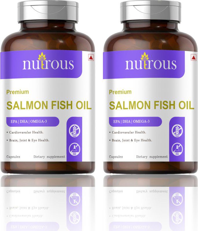 Nutrous Salmon Fish Oil 1000mg Triple Strength 660mg (H264)  (120 Capsules)