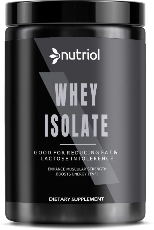 Nutriol 100% Whey Protein Isolate Supplement Powder (S460) Advanced Whey Protein  (500 g, Belgian Chocolate)