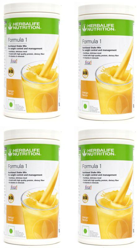 HERBALIFE Formula 1 Shake Mango Flavor 4 PIECES Protein Shake  (2000 g, Mango)