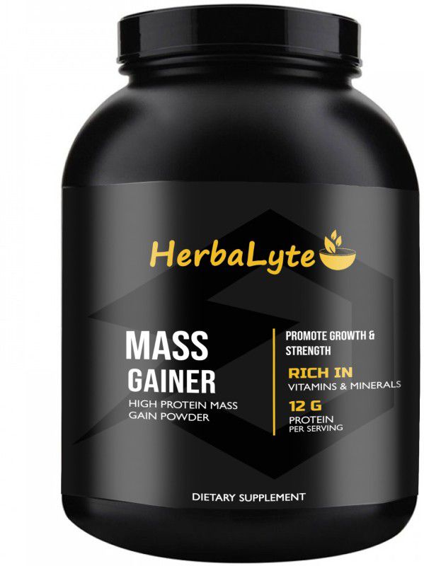 Herbalyte Nutrition Super Gainer XXL Weight Gainers/Mass Gainers (S138) Weight Gainers/Mass Gainers  (500 g, Mango)