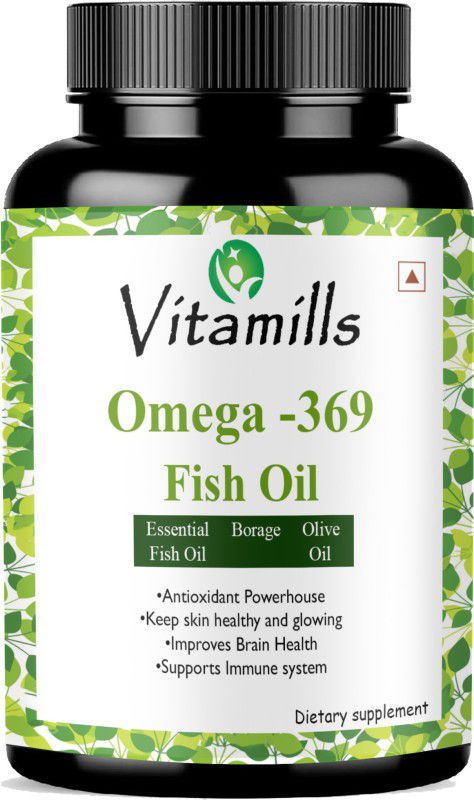 Vitamills Ultra Fish Oil (Triple Strength) With 1000Mg Omega 369 Ultra  (30 Capsules)