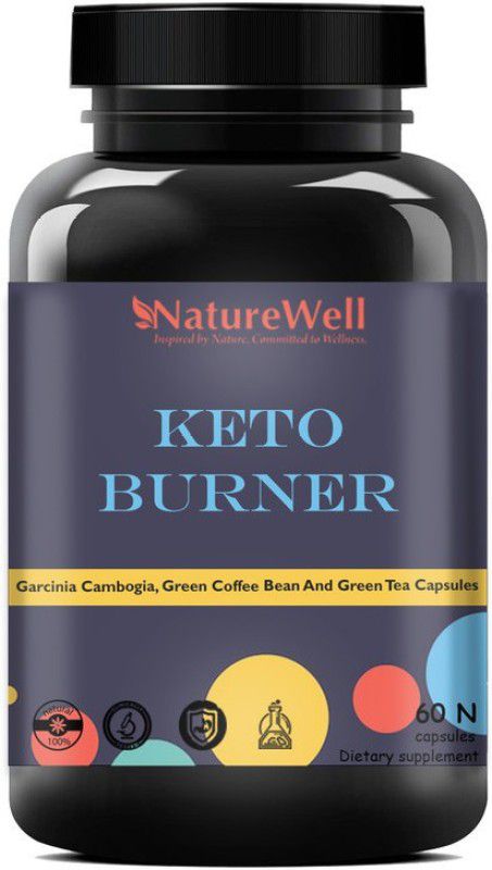 Naturewell Organics Keto Capsules, Fat Loss, Fat Burner For Men & Women, Fat Burner (60N DB) Ultra  (60 No)