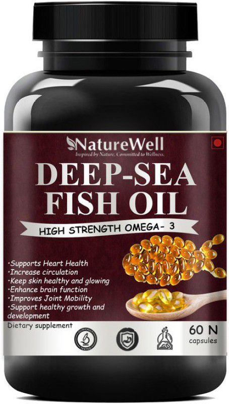 Naturewell Deep Sea Fish Oil Omega 3 - 60 Softgels, 1000 Mg  (60 No)