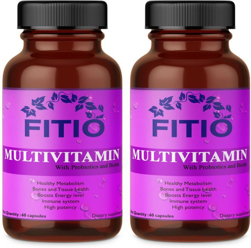 FITIO The Real Vitamin Advanced Multivitamin, Multivitamins, Multiminerals(Pack Of 2)  (2 x 60 No)