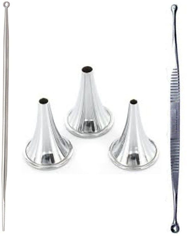 Agarwals ENT Instruments Kit | Comedone Extractor, Ear Speculum Set of 3 and Jobson Probe Utility Forceps