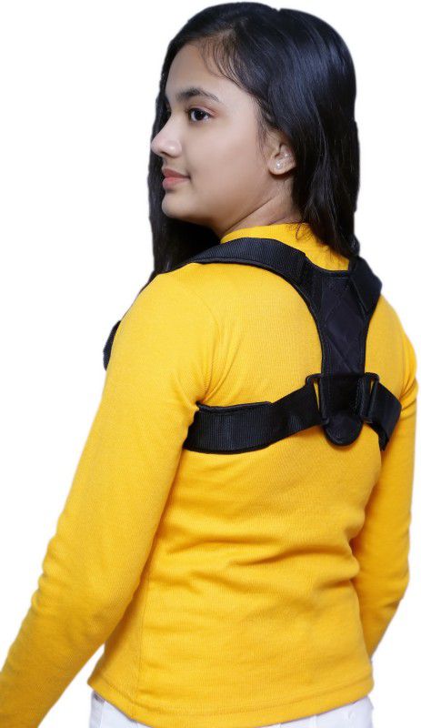 Anshelite INDIA Clavical Brace| Adjustable Belt for Back Pain Back (Black) | Shoulder Support