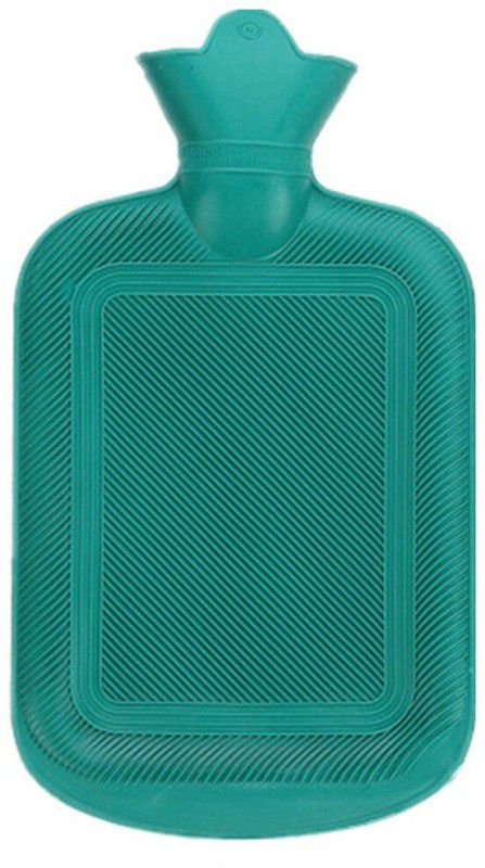 CRETO Super Magic Pain Relief Rubber Hot Water Bottle Non-Electrical 1 L Hot Water Bag  (Green)