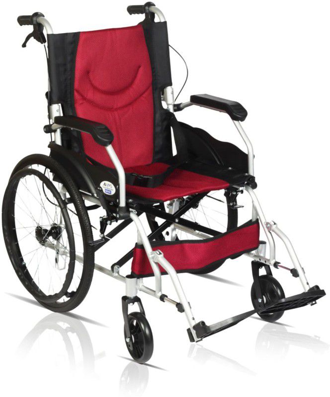 VMS Careline CRUISE Transit Lightweight Wheelchair with Seat belt Manual Wheelchair  (Self-propelled Wheelchair)