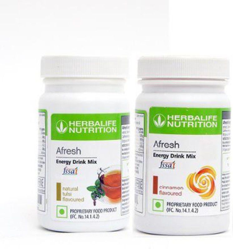 Herbalife Nutrition AFRESH COMBO TULSI+CINNAMON Energy Drink  (2x50 g, TULSI, CINNAMON Flavored)