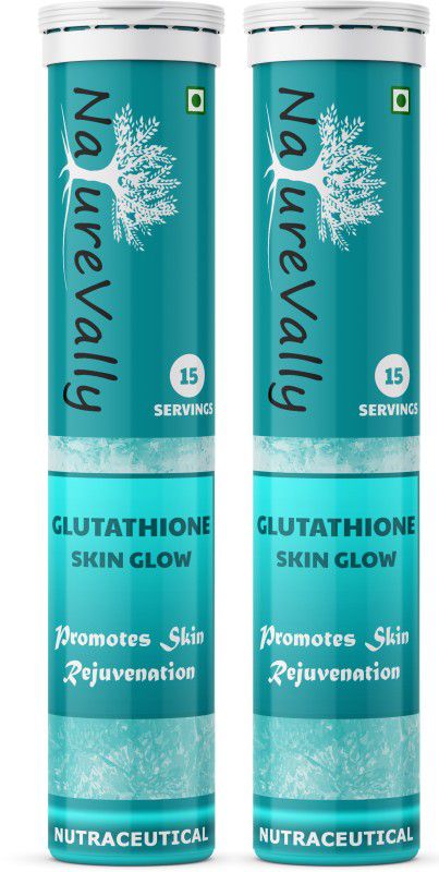 NatureVally Glutathione Skin Glow, 30 Effervescent Tablets  (2 x 15 Tablets)