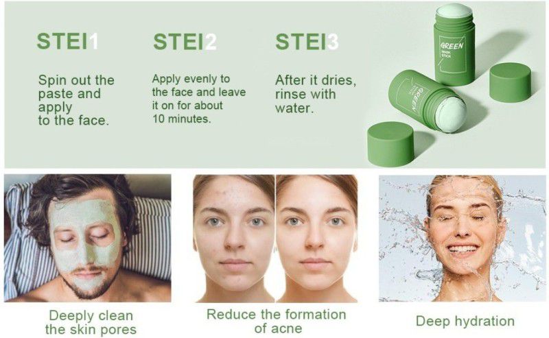 ASHA AGNCY makeup kit Green Tea Sticks Face Shaping Mask Face Shaping Mask.. Face Shaping Mask