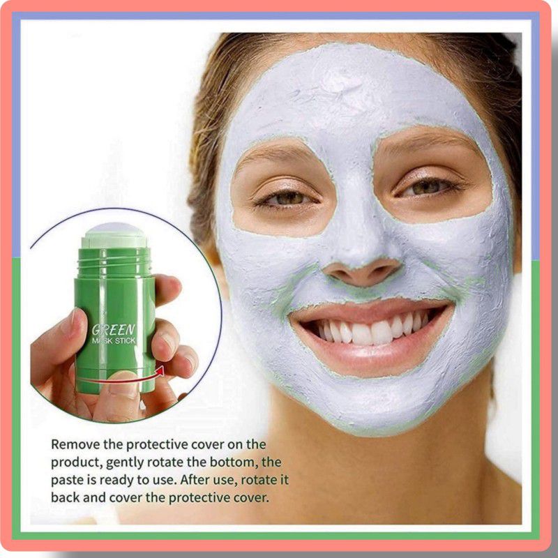 ASHA AGNCY Green Tea Cleansing Mask Stick for Face For Blackheads, Whiteheads.Oil Control Face Shaping Mask