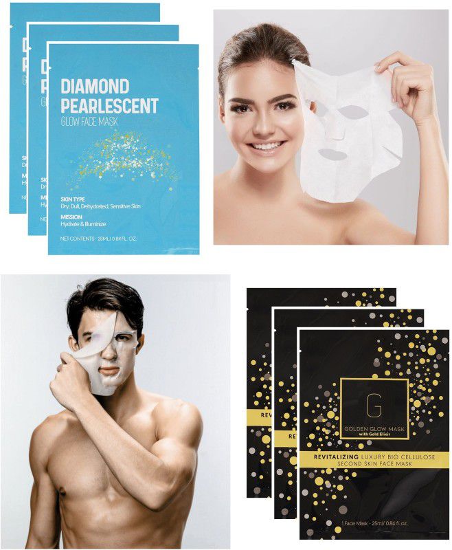 MYEONG Diamond Glow Face Mask Face Sheet For All Skin types Face Shaping Mask