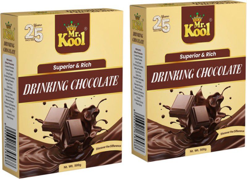 Mr.Kool Drinking Chocolate Powder 500gm.Pack Of 2 Combo.  (2 x 500 g)