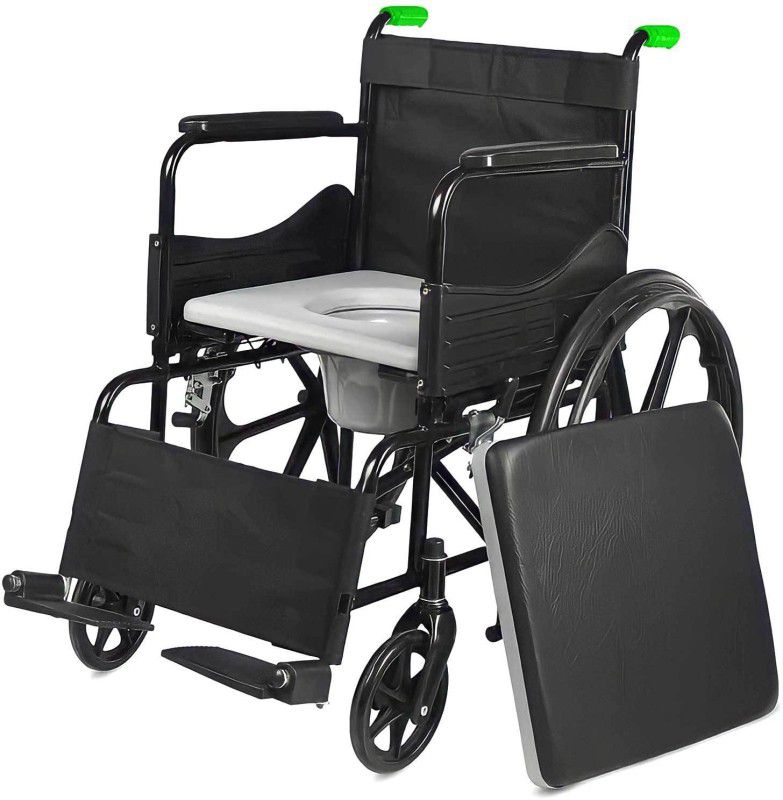 Entros Light weight 2in 1 Commode cum Wheelchair SC8005A Manual Wheelchair  (Self-propelled Wheelchair, Attendant-propelled Wheelchair)