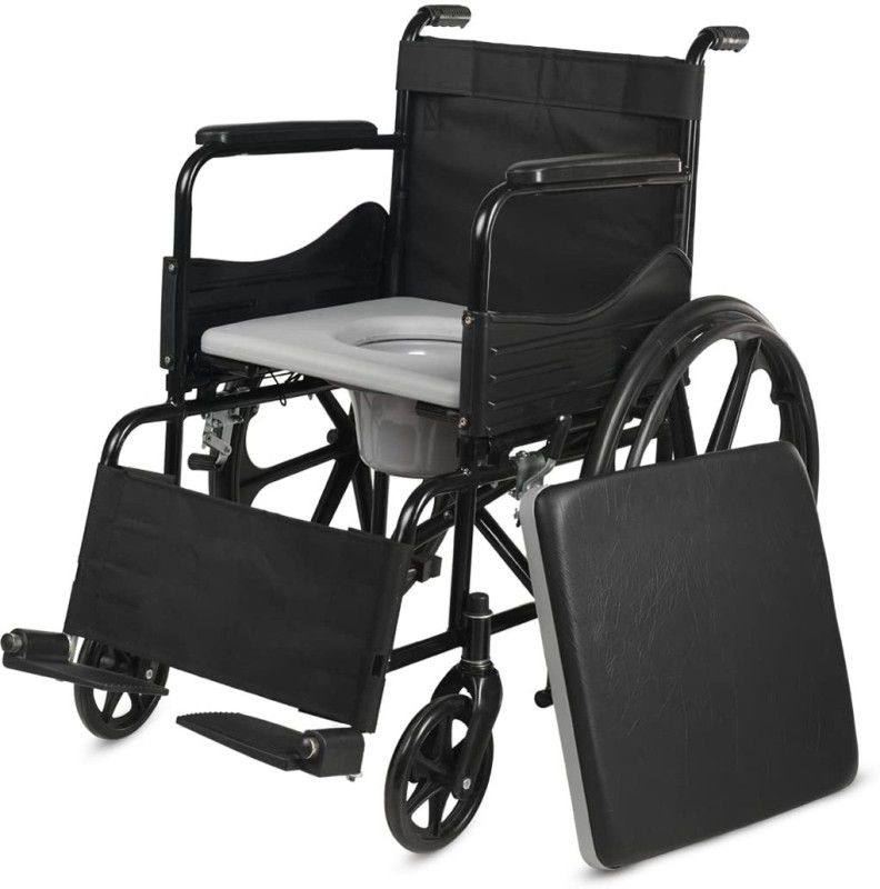 veayva Premium Mag Wheel Chair with commode, commode wheelchair for patients and adults Manual Wheelchair  (Self-propelled Wheelchair)