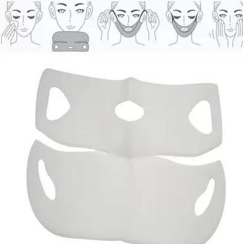 Shopwell V Shape Lifting Facial Mask Face Slim Chin Check Neck Lift Peel-off Mask Face Shaping Mask Face Shaping Mask