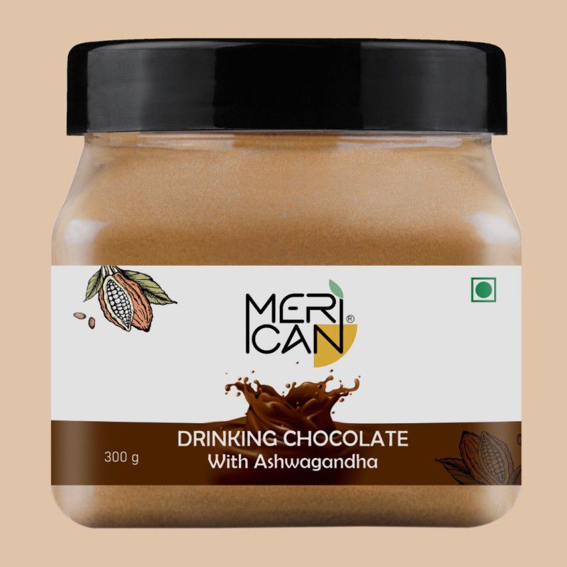 MERICAN Hot Chocolate with Ashwagandha |Instant Powder Mix| 300 gm  (300 g)