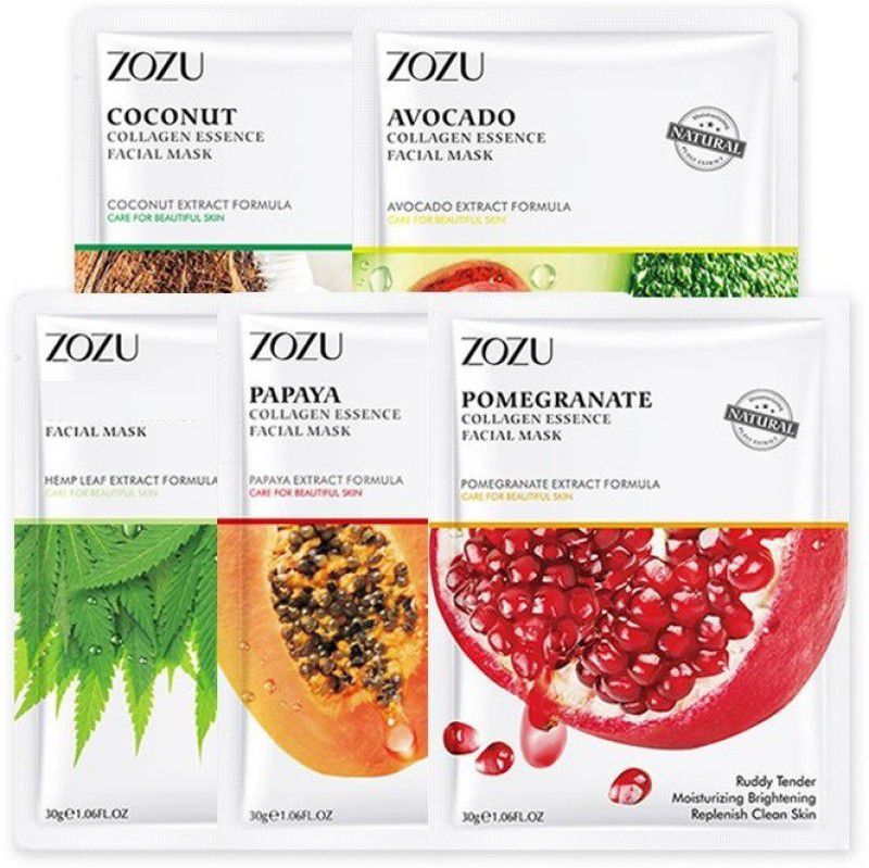 ZOZU face shaping and face glow face sheet mask pack of 5 Face Shaping Mask