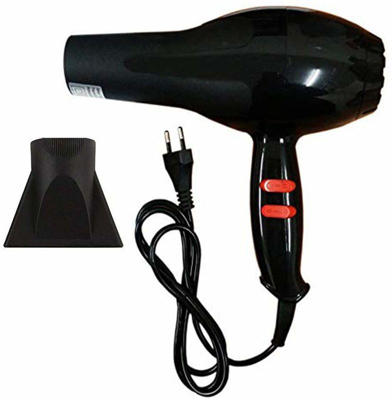 PERILA Professional Salon Style Hair Dryer for Men and Women 2 Speed 3 Heat Settings Cool Button with AC Motor, Concentrator Nozzle and Removable Filter (Multicolor) Hair Dryer  (1800 W, BLACK, RED)