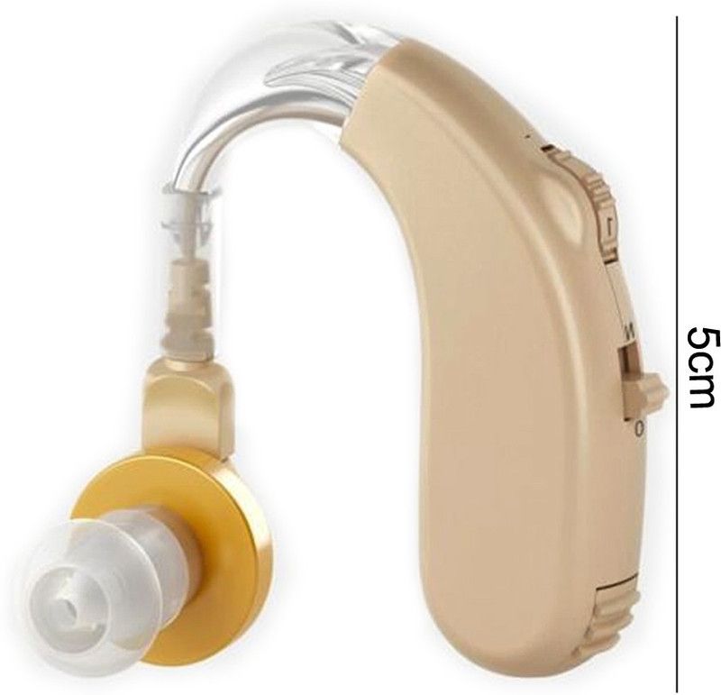 axo-n mini hearing aid device adjustable sound control aid machine behind the ear Hearing Aid  (Beige)