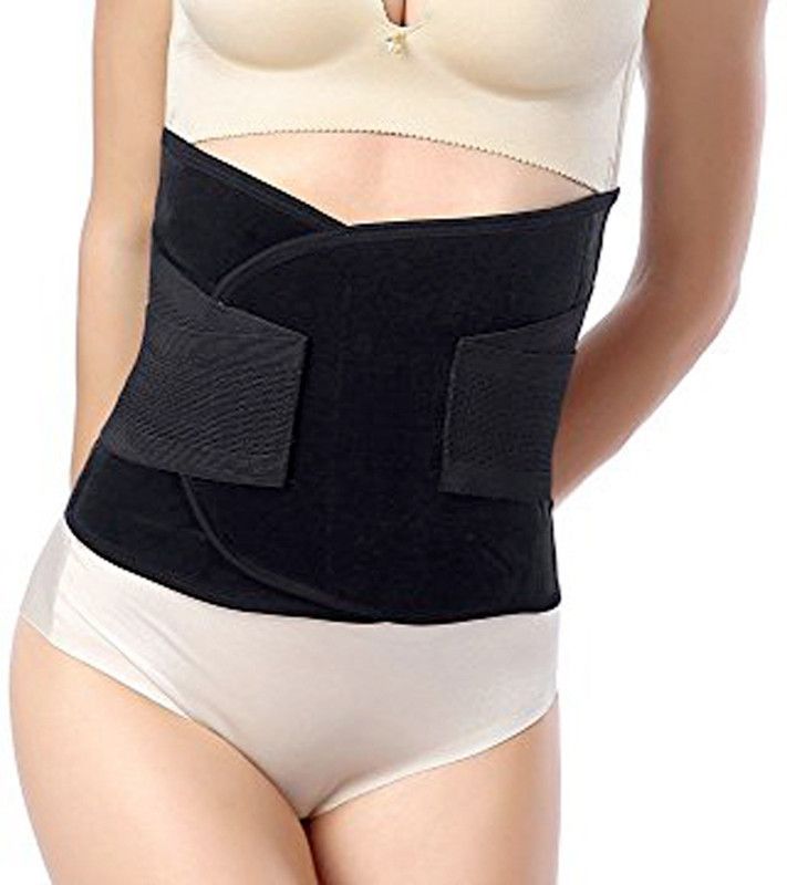 Selva Front Tummy Tucker fat Cutter Suit fat Weight Cutter Loss Cincherfat Slimming Belt  (Black)