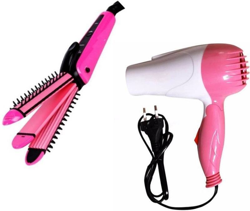 POCKETFRIENDIES 1290 DRYER AND 8890 STRAIGHTENER Personal Care Appliance Combo  (Hair Straightener, Hair Dryer)