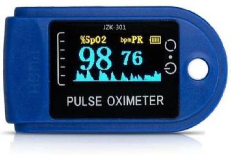 SYARA QLV_579Q_Pulse Oximeter Finger Oximetry SPO2 Blood Oxygen Saturation Monitor Heart Rate Monitor Rotatable OLED Digital Display Portable with Batteries and Lanyard Pulse Oximeter Pulse Oximeter  (Multicolor)