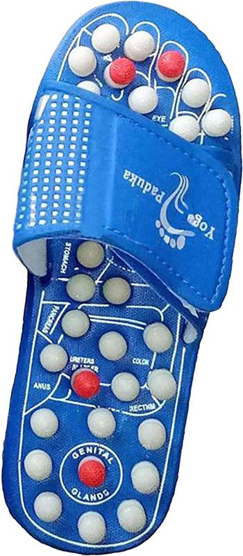 jasvi Q33F Slipper & Magnetic Full Body Massage Foot Care Massager  (Blue_Size: 7)