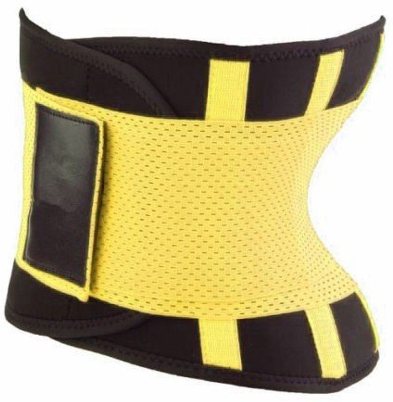 Hotshapers POWER Fat Burner Women Unisex Waist Neoprene Strechable Tummy Trimmer Tucker Slimming Belt  (Black, Yellow)