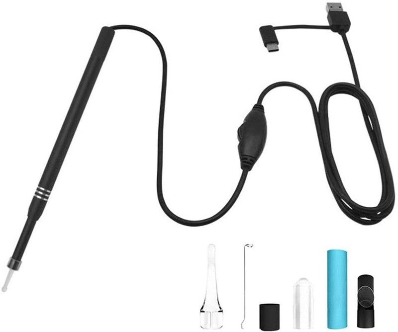microware Otoscope,Ear Endoscope,Ear Wax Removal Tool,3 in 1 Ear Scope,720P HD Waterproof Camera with 6 Adjustable LED Lights for Android Phone (OTG+Micro USB+Type C) Window Mac PC with Ear Pick Cleaning Kit Otoscope