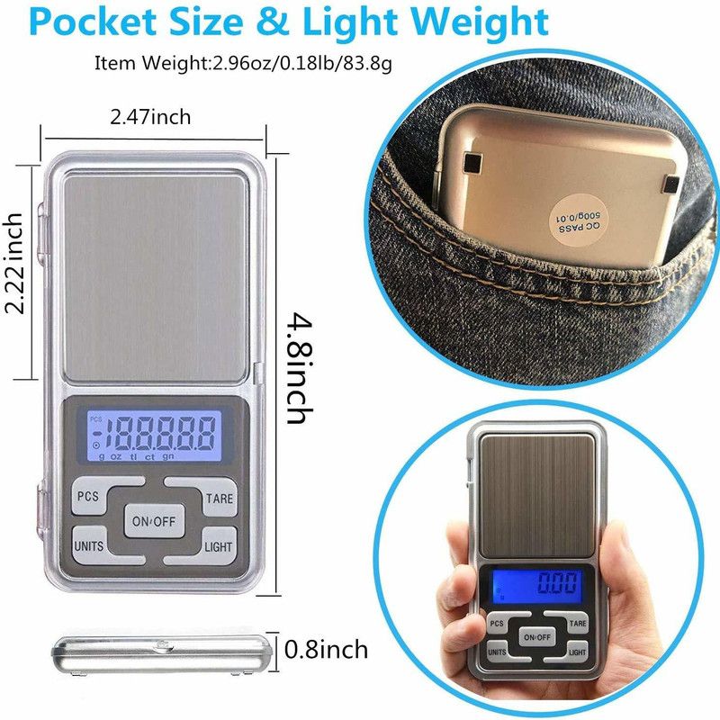 Zqoum Mini jewellery weight scale with Auto Calibration 200gm Weighing Scale Weighing Scale  (Multicolor)