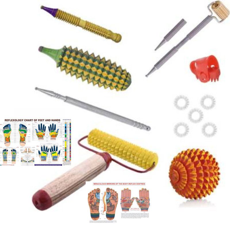 ACM DG20 216 2000 Acupressure tool kit combo with power mat full body massager kit with all fitness relief with sujok kit Massager  (Multicolor)