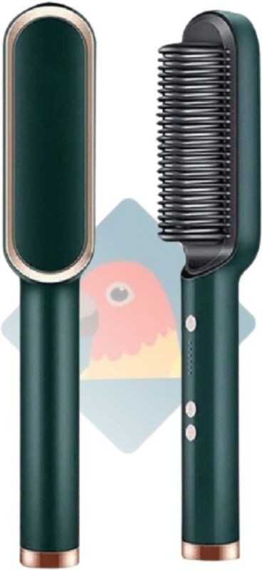 FINCH Hair Straightener Comb for Women & Men RP-020 Hair Straightener Brush  (Multicolor)