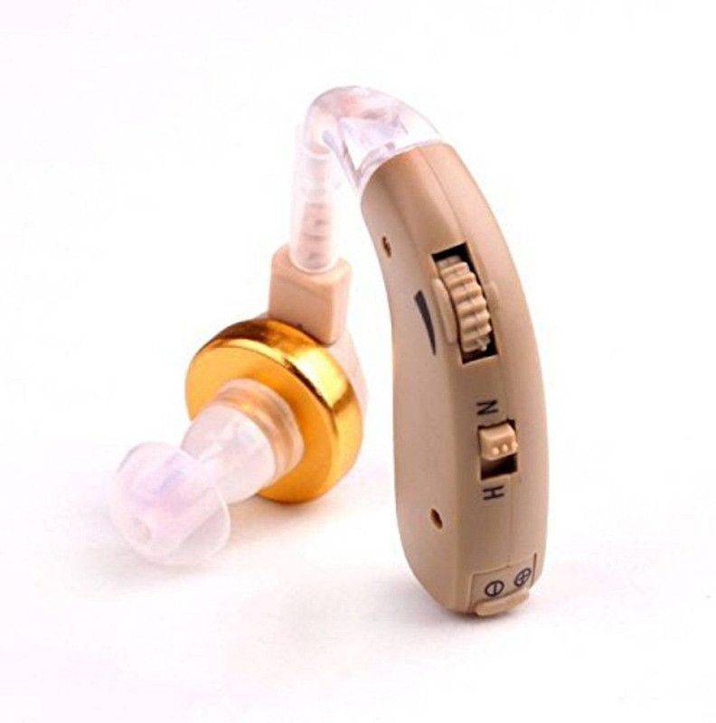 NSC With 3 Made in Germany Batteries Superior Sound Amplifier F-137 In the Ear Hearing Aid  (Beige,Gold)