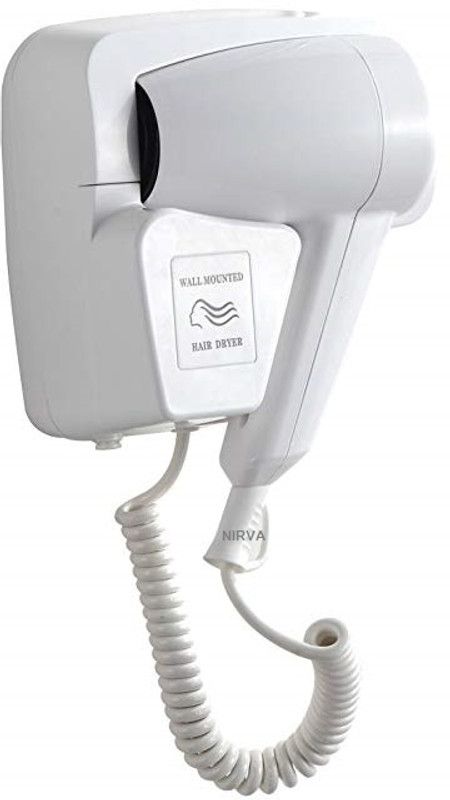 NIRVA 1200W Dryer Hotel Room Electric Hair Dryer  (1200 W, White)