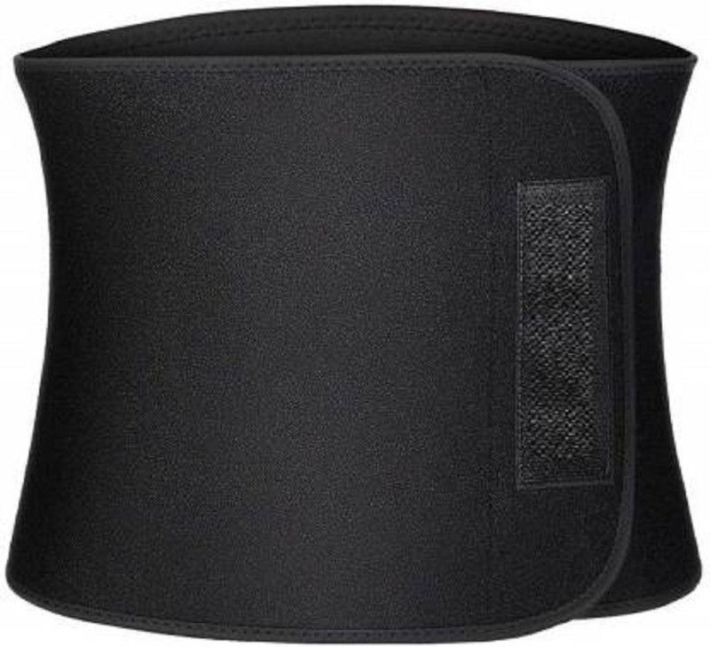 Akp Waist Trimmer Belt Slimming Neoprene Ab Belt Trainer for Faster Weight Loss, Stomach Fat Burner Wrap Tummy Control/Belly Tummy Yoga Wrap Black Exercise Body Slim Look Belt Slimming Belt  (Black)