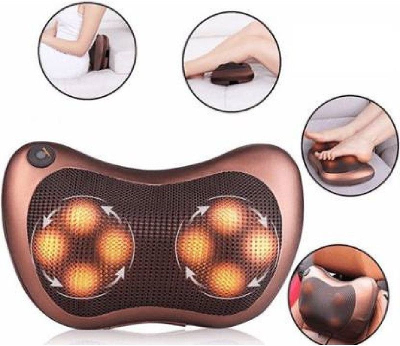 KGDA Car Pillow Massager Pillow with Heat - Shiatsu Back and Shoulder Massager with Deep Tissue Kneading, Electric Back Massage for Full Body, Relaxation at Home, Car & Office Massager  (Multicolor)