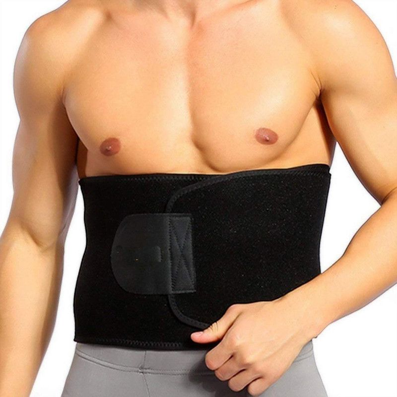 RBS New Heavy sweat Belt, Slimming belt Slimming Belt  (Black)