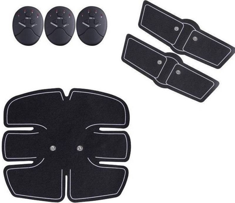 Musket 1021 Abdominal Muscle Exerciser Trainer Smart ABS Stimulator Fitness Gym ABS Stickers Pad Body Loss Slimming Massager Mobile Gym Massager (Black) Massager  (Black)