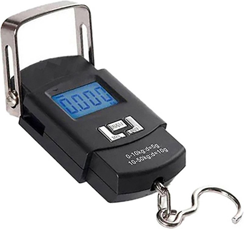 QNOVE Heavy Duty Luggage Weight Machine Portable, Hook , 50Kg C640QA Weighing Scale  (Black)
