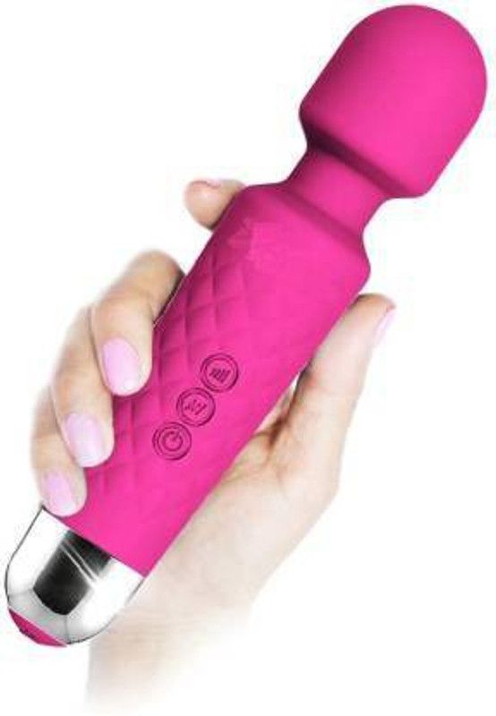MUSLEK Handheld Wand Massager Vibrator M190 Personal Body Wand Massager Vibrator Mini Handheld Rechargeable Waterproof M190 Massager  (Pink)