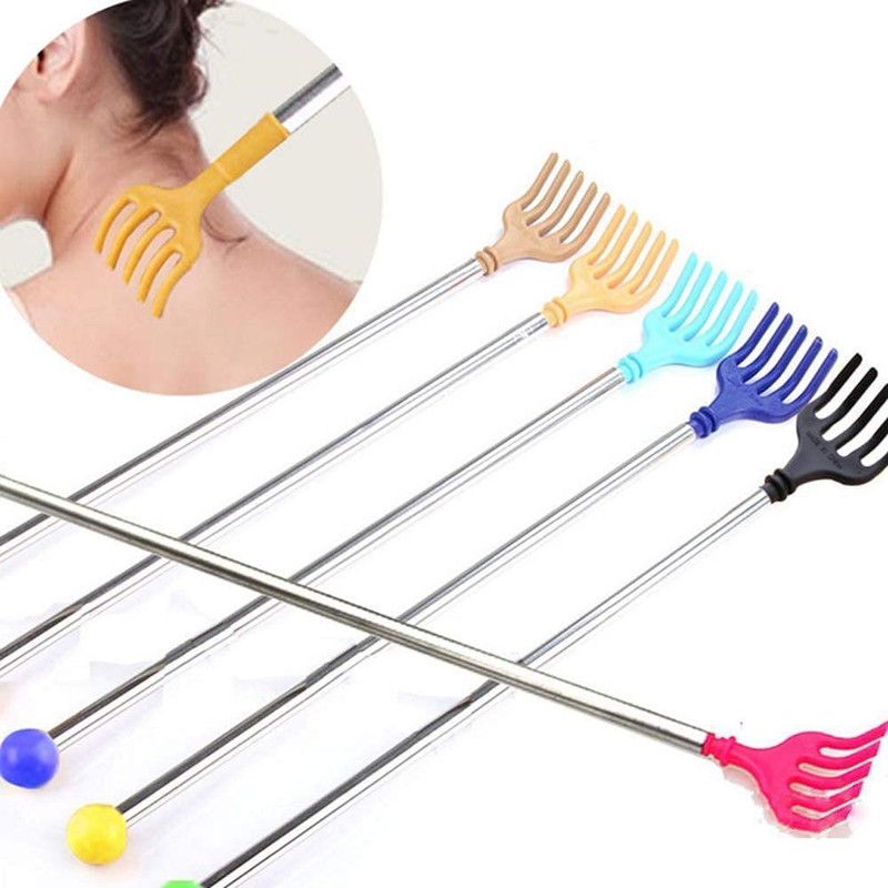 HusNain H0122 Stick Handcrafted Iron Long Back Scratcher, Self Manual Massager, Khujli Stick Massager  (Multicolor)
