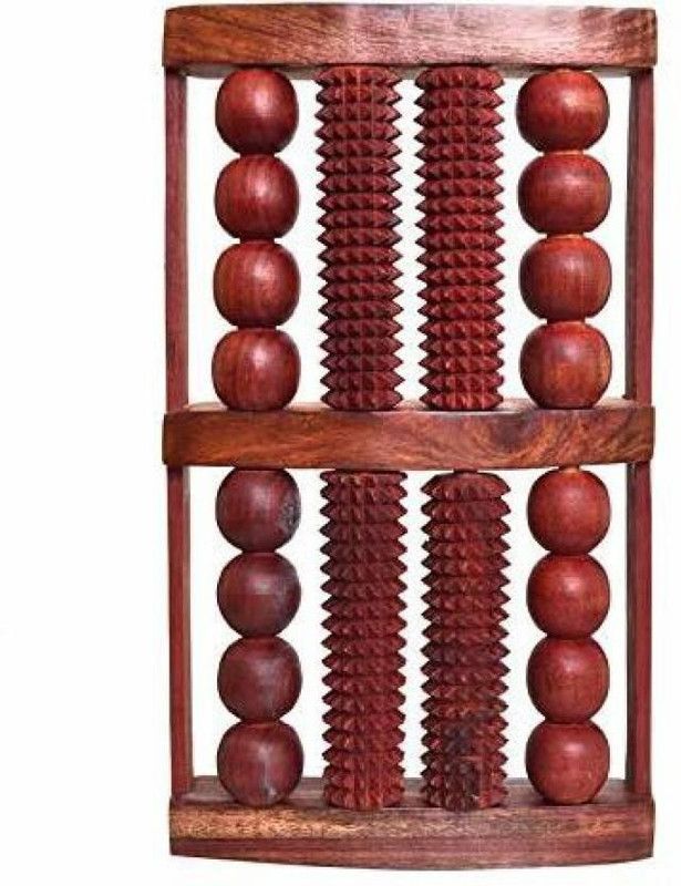 Geetastik GA-0005 Geetastik Sheesham Wooden 8 roller foot Massager / Acupressure /Acupuncture Foot Massager Massager  (Brown)