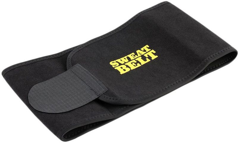 Zooper Waist Trimmer Belt Slimming Neoprene Ab Belt Trainer for Faster Weight Loss, Stomach Fat Burner Wrap Tummy Control/Belly Tummy Yoga Wrap Black Exercise Body Slim Look Belt Slimming Belt  (Black)