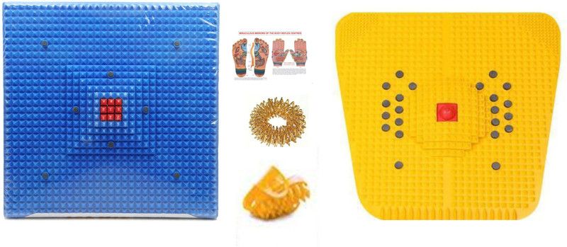 ACM 2000 515 216 Acupressure 2000 mat Reflexology Magnetic Pyramidal Therapy KIT Massager  (Multicolor)