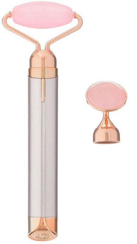 AMENDAS Face Massager Roller For Women Face Massager Roller With Two Replaceable Attachments And Vibration Skin Tightening Eliminate and Dark Circles Removal Face Slimmer Tool Face Massager Roller Stone For Women Massager  (Multicolor)