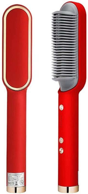 Kitcheneer Women & Men, Hair Styler 5 Temperature Control Smoothing Electric Hair Straightener  (Red)