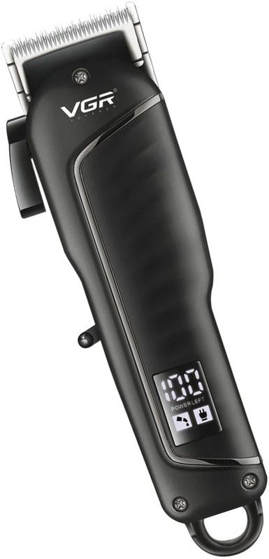 DRAKE VGR V-683, Cord/Cordless, LED Display/ 3 Hours USB Charging Hair Clipper/ Runtime: 200 min Trimmer for Men  (Black)
